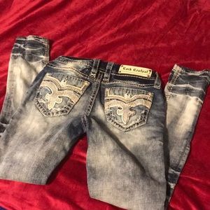 Size 26 Sakai Rock Revival Ankle Skinny